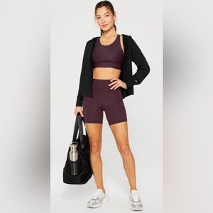 Fabletics Cloud Jersey Full-Zip Hoodie Jacket | Large | NWT | Black